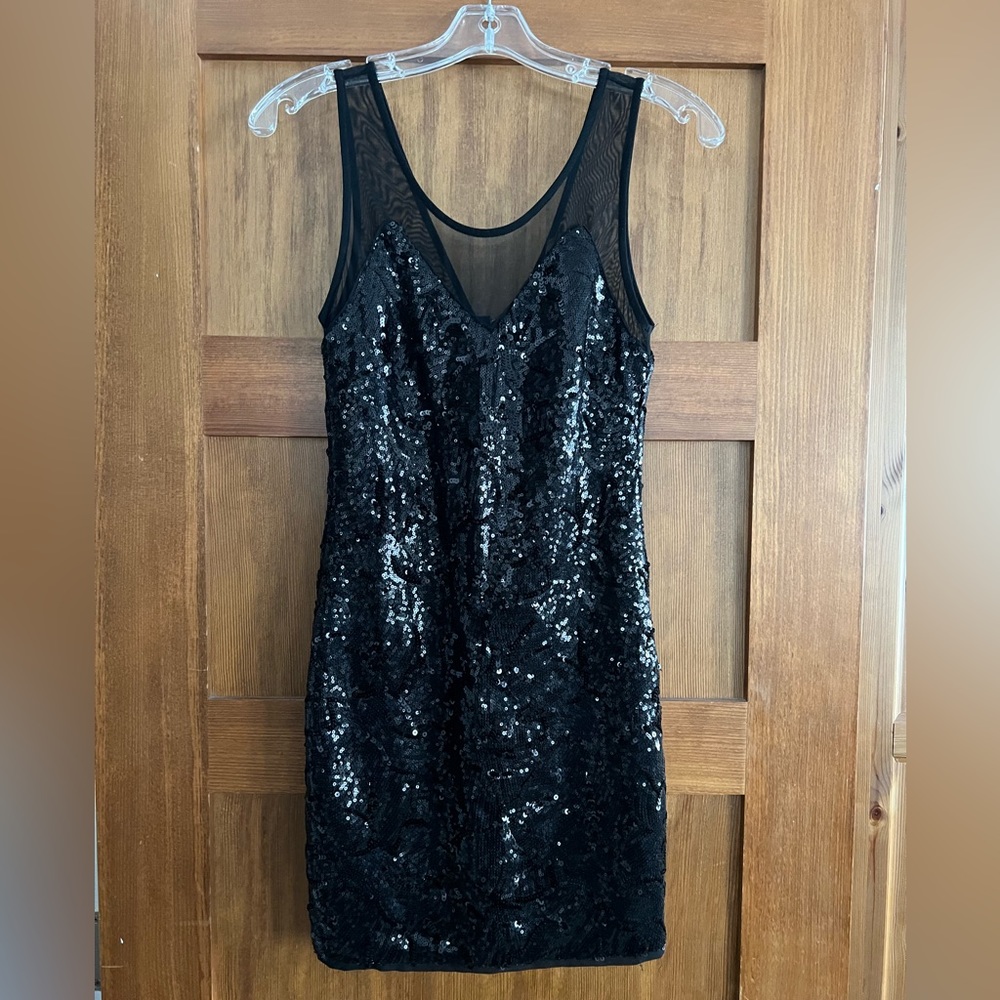 ASTR Sequin Black Dress size Small